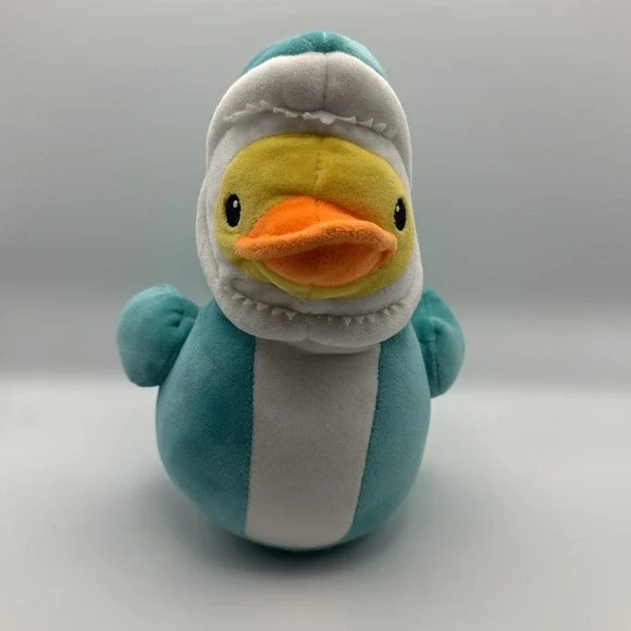 Dan Dee 2025 Summer QUACKERZ 7" Duck Plush SHARK AQUACK - Picture 2 of 6